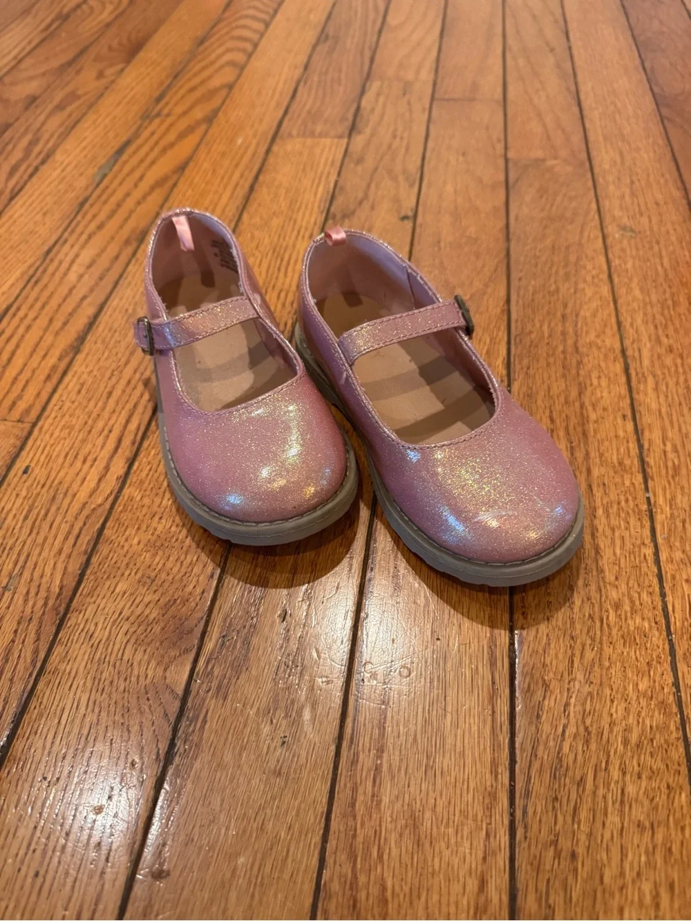 Old Navy Glitter Mary Jane Shoes in Shimmer Pink